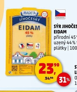 SÝR JIHOČESKÝ EIDAM