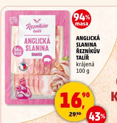 Anglická slanina Řezníkův talíř