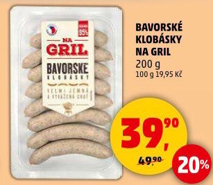Bavorská klobása Na gril Penny