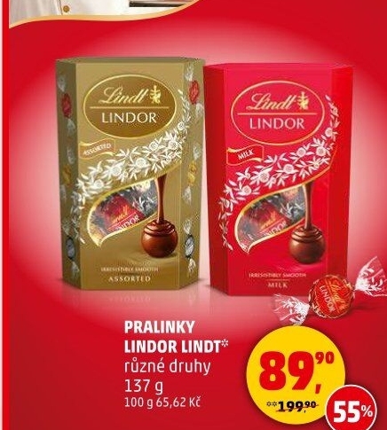 Bonboniéra Pralinky Lindor Lindt
