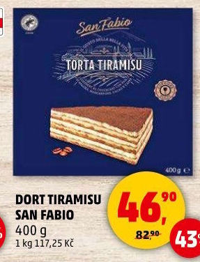 Dezert Tiramisu San Fabio
