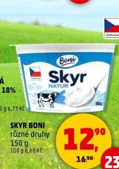 Dezert zakysaný bílý Skyr Boni