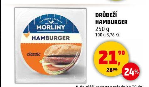 Drůbeží hamburger Morliny