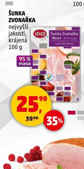 Dušená šunka nejvyšší jakosti Zvonařka LE&