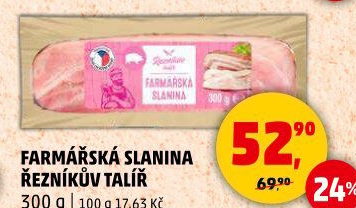 Farmářská slanina Řezníkův talíř