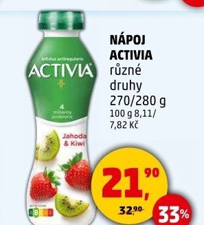 Jogurtový nápoj Activia Danone