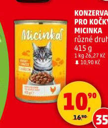 Konzerva pro kočky Micinka
