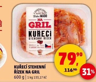 Kuřecí stehenní řízky Na Gril Penny