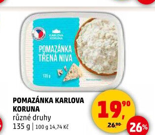 Pomazánky Karlova Koruna