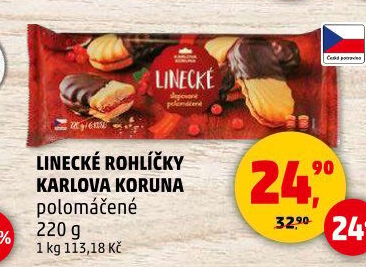 Rohlíčky linecké Karlova Koruna