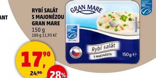 Rybí salát s majonézou Gran Mare