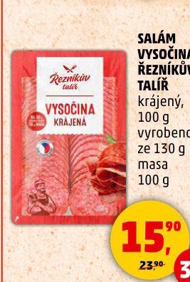 Salám Vysočina Řezníkův talíř