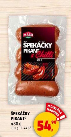 Špekáčky pikant Maso Příbram