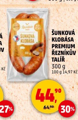 Šunková klobása Premium Řezníkův talíř
