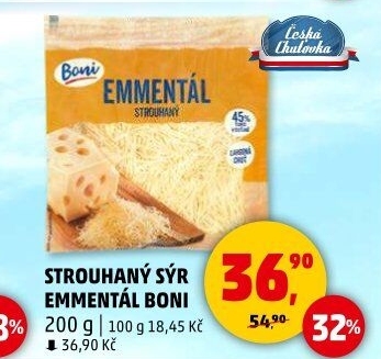 Sýr Ementál strouhaný Boni