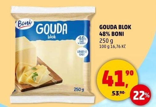 Sýr Gouda 48% Boni