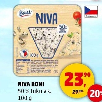 Sýr Niva 50% Boni