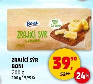 Sýr zrající s kmínem Boni