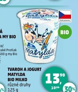 Tvaroh s jogurtem bio Matylda Milko