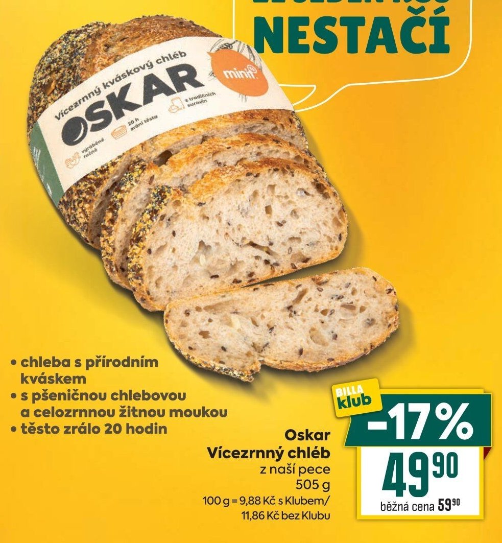 Oskar Vícezrnný chléb