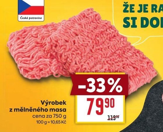 Výrobek z mělněného masa