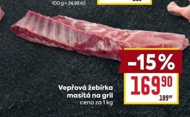 Vepřová žebírka masitá na gril