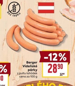 Berger Vídeňské párky