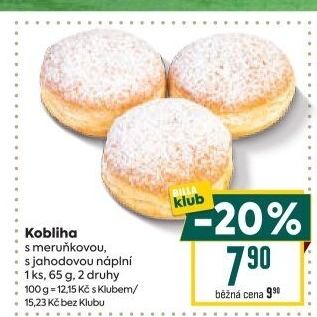 Kobliha s ovocnou náplní