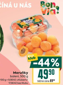 Meruňky Billa Bonvia