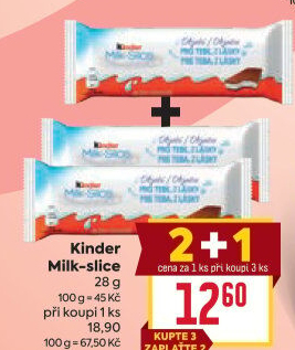 Řez mléčný Kinder