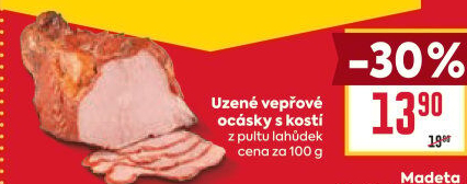 Vepřové ocásky uzené s kostí