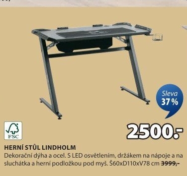 Herní stůl Lindholm