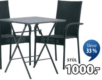 Stolek na balkón Sandvika