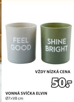 Svíčka vonná ve skle