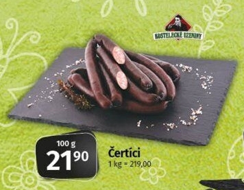 Párky Čertíci Kostelecké uzeniny