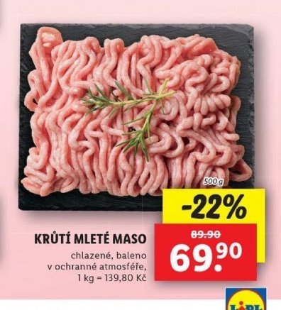 KRŮTÍ MLETÉ MASO