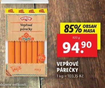 Vepřové párečky