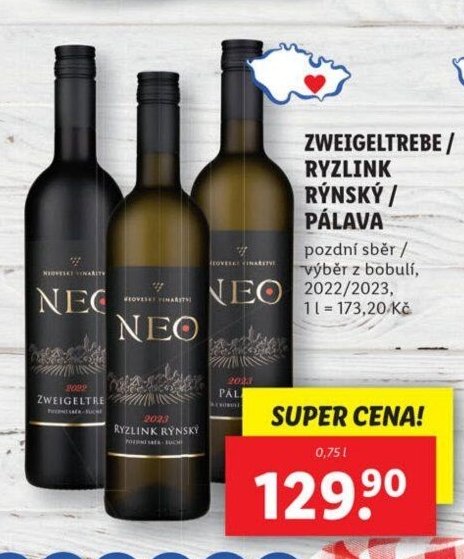 Zweigeltrebe / Ryzlink rýnský / Pálava