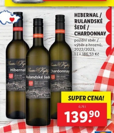 Hibernal / Rulandské šedé / Chardonnay