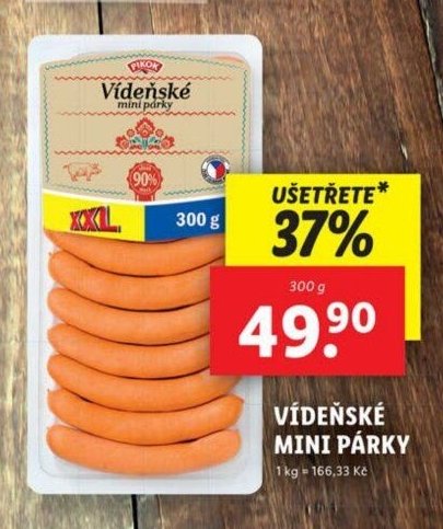 Vídeňské mini párky