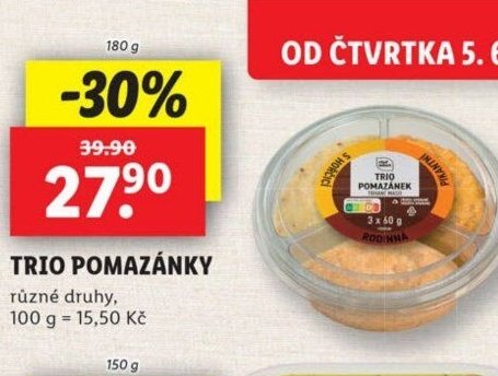TRIO POMAZÁNKY
