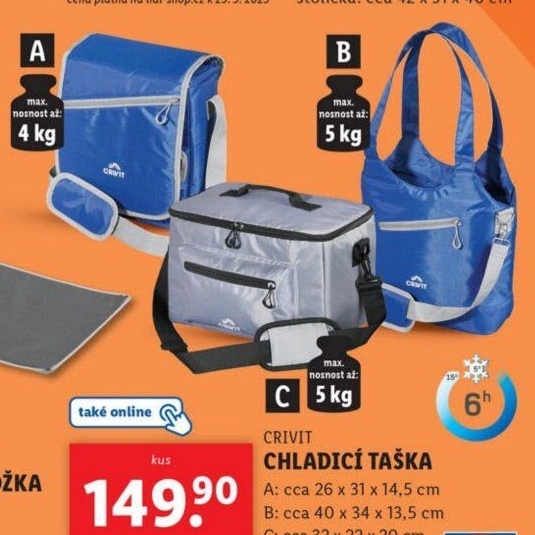Chladicí taška Crivit