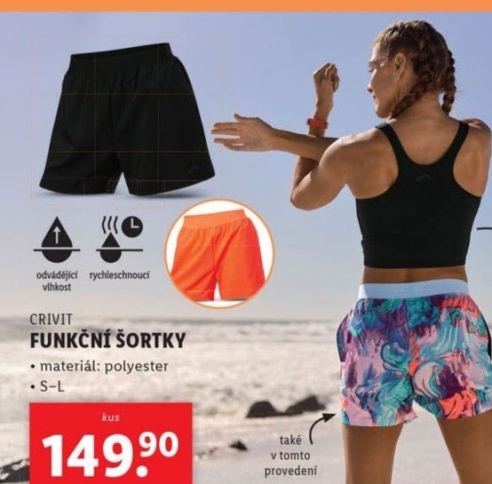 Dámské funkční šortky - kraťasy Crivit
