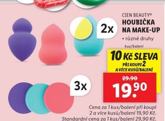 Houbička na make up Cien Beauty
