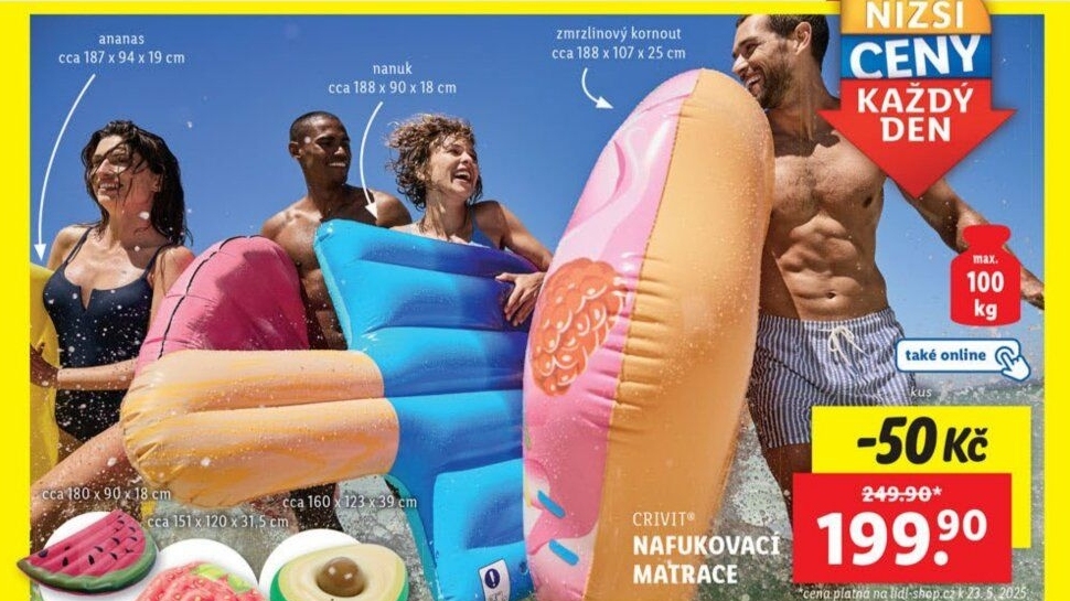 Nafukovací lehátko Crivit