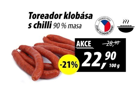 Klobása s chilli Toreador