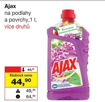 Čistič na podlahy Ajax