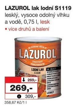Lodní lak Lazurol