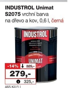 Nátěr na kov a dřevo Unimat Industrol