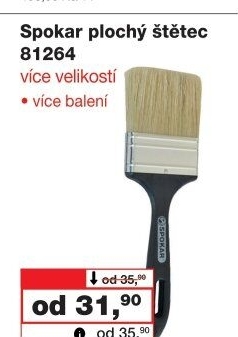 Plochý malířský štětec Spokar